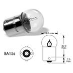 12V 5W Ba15s ambrová