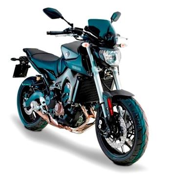 A 2115 kouřové plexi Yamaha MT-09 (13-14) s kapotkou a montážní sadou, vxš=285x360 mm