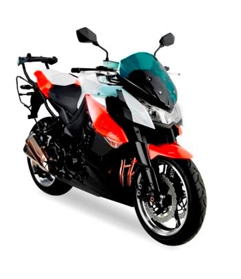 A 449 plexi kouřové Kawasaki Z 1000 (10-12) s montážní sadou, vxš=420x360 mm