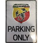 Abarth cedule PARKING ONLY