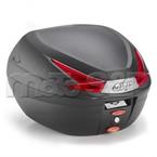 B 330N kufr GIVI cerný (Monolock s vlastní plotnou) s cervenými odrazkami, objem 33 ltr.