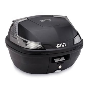 B 37NT Blade TECH kufr GIVI černý s čirou optikou (Monolock s vlastní plotnou), objem 37 ltr.