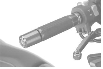 Bar ends LONG strieborná