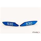 Base caps for OEM rear mirrors modrá pár