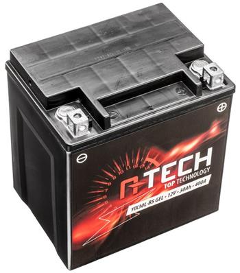 BATÉRIE 12V, YIX30L-BS GÉL, 12V, 30AH, 400A, BEZÚDRŽBOVÁ GÉL TECHNOLÓGIE 165X125X175 A-TECH (AKTIVOVANÁ VE VÝROBE)