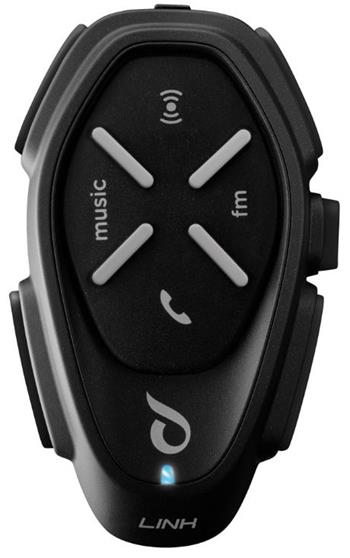 Bluetooth handsfree pre uzavreté a otvorené prilby CellularLine Interphone LINK, Single Pack
