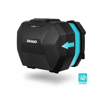 Bocní kufry SHAD SH38X karbon (sada 2 ks)