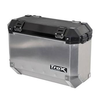 Bočný kufor z hliníkovo-horčíkovej zliatiny, 37 litrov, strieborný, ľavý Trax SW ALK 00.165.110L/S TRAX 37L