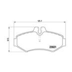 BRE P50 020 Brzdové desticky