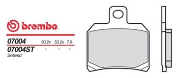 BRM 07004XS Brzdové desticky Brembo MOTO