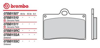 BRM 07BB15SA Brzdové destičky Brembo MOTO