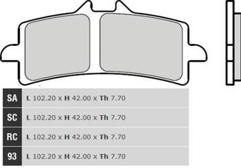 BRM 07BB37SA Brzdové desticky Brembo MOTO