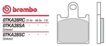 BRM 07KA28SA Brzdové desticky Brembo