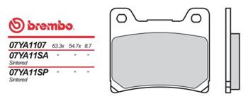 BRM 07YA11SP Brzdové desticky Brembo MOTO