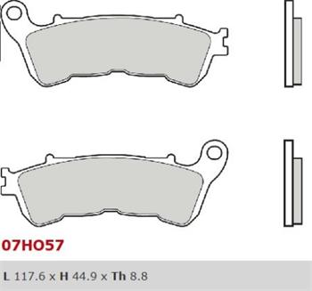 Brzdové destičky Brembo MOTO (predne)