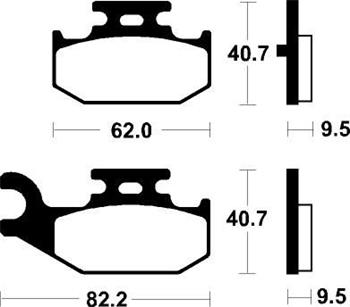 Brzdové desticky SBS MOTO