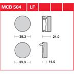 Brzdové doštičky LUCAS TRW MCB504