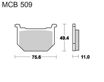 Brzdové doštičky LUCAS TRW MCB509