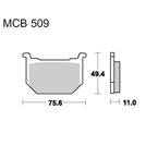 Brzdové doštičky LUCAS TRW MCB509