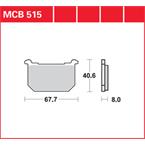 Brzdové doštičky LUCAS TRW MCB515