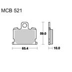 Brzdové doštičky LUCAS TRW MCB521