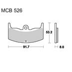 Brzdové doštičky LUCAS TRW MCB526
