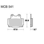 Brzdové doštičky LUCAS TRW MCB541