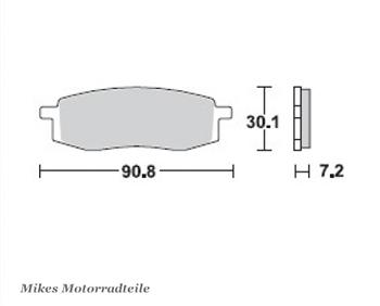 Brzdové doštičky LUCAS TRW MCB549