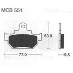 Brzdové doštičky LUCAS TRW MCB551