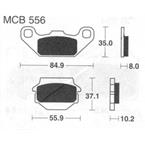 Brzdové doštičky LUCAS TRW MCB556