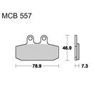 Brzdové doštičky LUCAS TRW MCB557