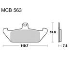 Brzdové doštičky LUCAS TRW MCB563