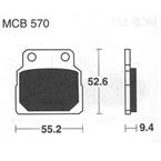 Brzdové doštičky LUCAS TRW MCB570