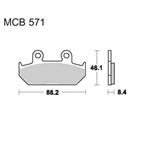 Brzdové doštičky LUCAS TRW MCB571