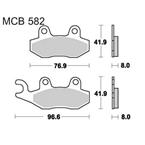 Brzdové doštičky LUCAS TRW MCB582
