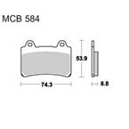Brzdové doštičky LUCAS TRW MCB584