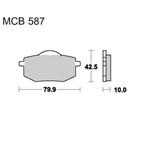 Brzdové doštičky LUCAS TRW MCB587