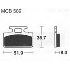 Brzdové doštičky LUCAS TRW MCB589