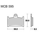 Brzdové doštičky LUCAS TRW MCB595SRQ