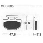 Brzdové doštičky LUCAS TRW MCB600