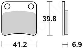 Brzdové doštičky LUCAS TRW MCB620LF