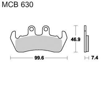 Brzdové doštičky LUCAS TRW MCB630