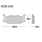 Brzdové doštičky LUCAS TRW MCB640