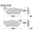 Brzdové doštičky LUCAS TRW MCB648SH