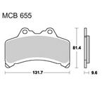 Brzdové doštičky LUCAS TRW MCB655