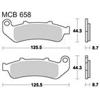 Brzdové doštičky LUCAS TRW MCB658LF