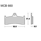 Brzdové doštičky LUCAS TRW MCB660SRQ