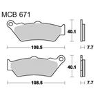 Brzdové doštičky LUCAS TRW MCB671