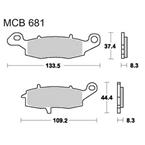 Brzdové doštičky LUCAS TRW MCB681SRQ