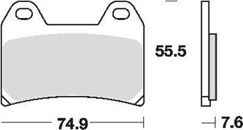 Brzdové doštičky LUCAS TRW MCB698